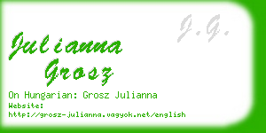 julianna grosz business card